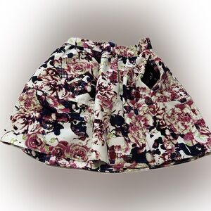 Express A-Line Pleated Floral Skirt-Size 4